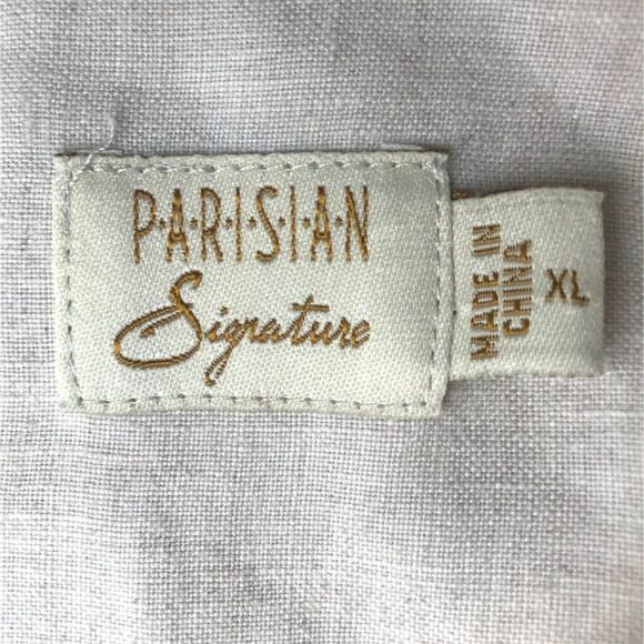 Vintage Y2K Coastal Chic Beachy Boho Oversized Linen Button Up Shirt / Size: XL - Picture 6 of 6